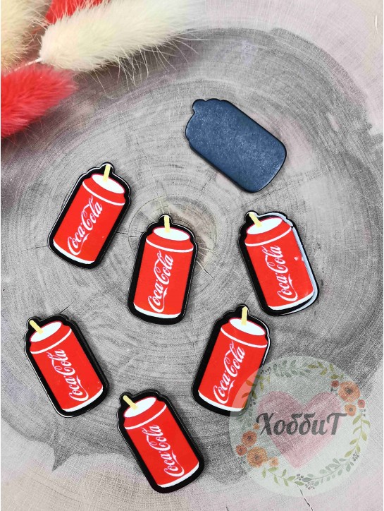 Кабошон-вырубка "Кока Кола" 1,8*3,2см.
